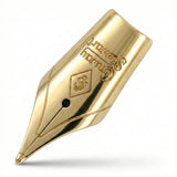 Size 5 nib in an all-gold finish, engraved with the Conway Stewart signature and crest