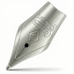 Size 5 nib in an all-silver finish, engraved with the Conway Stewart signature and crest
